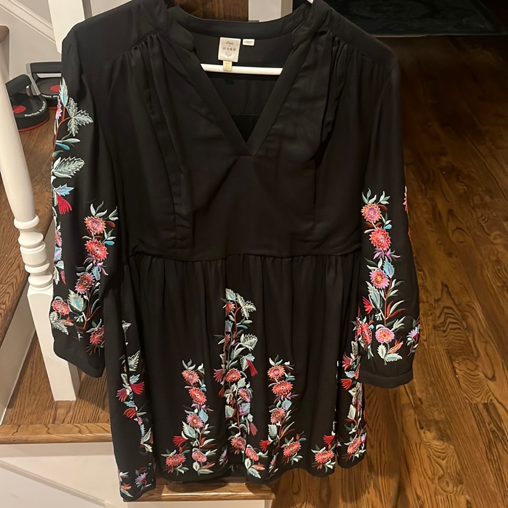 Womens long sleeve mini dress.